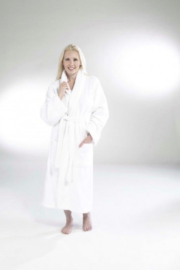 Terry Bath Robe Shawl Collar