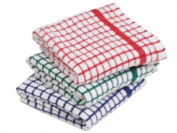 Small Check - TEA TOWEL 1 DOZEN