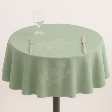 Table Cloth Rose Design 68 inches - Circular