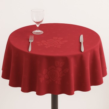 Table Cloth Rose Design 52 inches - Circular 