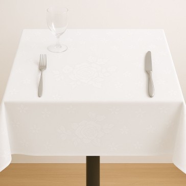 Table Cloth Rose Design 45x45 inches - Square