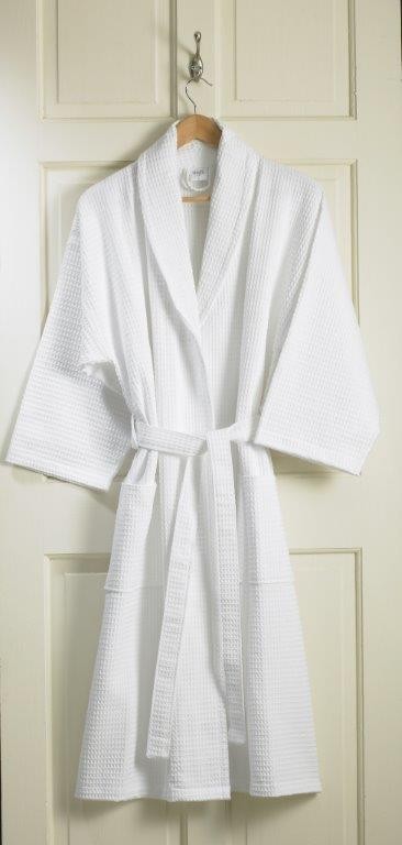 Waffle Bath Robe Kimono Quality Luxury Towels Bathrobes Bed Linen Supplier UK